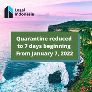 Quarantine on arrival in Indonesia reduced to 7 days