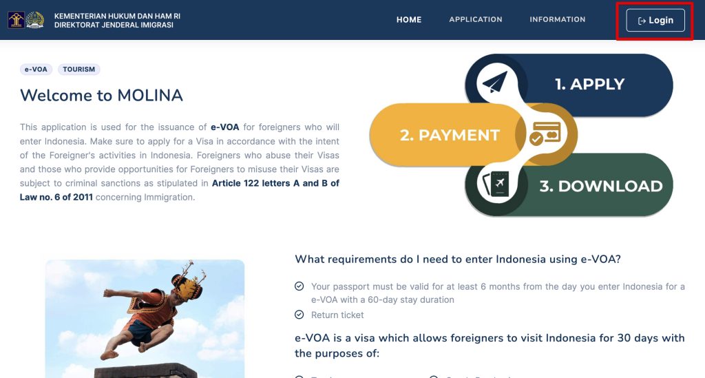 Визу по прибытии на Бали теперь можно заранее оформить онлайн (eVOA)